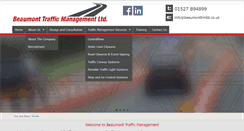 Desktop Screenshot of beaumonttrafficmanagement.co.uk